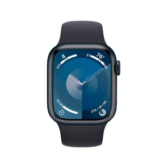 Apple Watch 9 41mm Midnight Aluminum Case with Midnight Sport Band - M/L - цена, характеристики, отзывы, рассрочка, фото 2