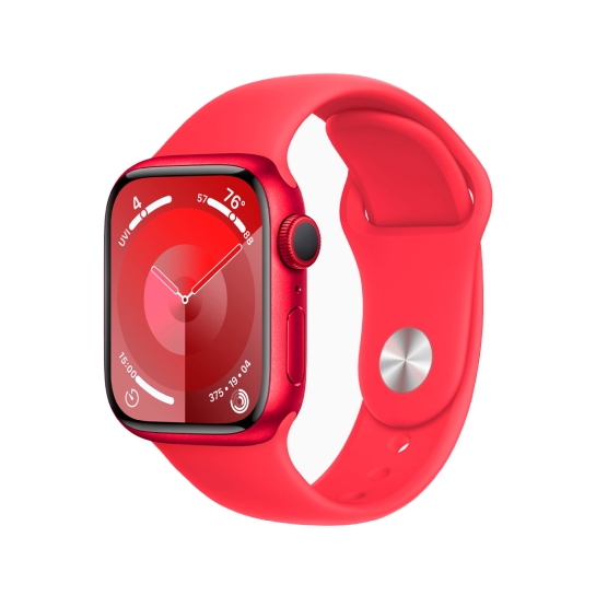 Apple Watch 9 41mm (PRODUCT)RED Aluminum Case with (PRODUCT)RED Sport Band - S/M - ціна, характеристики, відгуки, розстрочка, фото 1