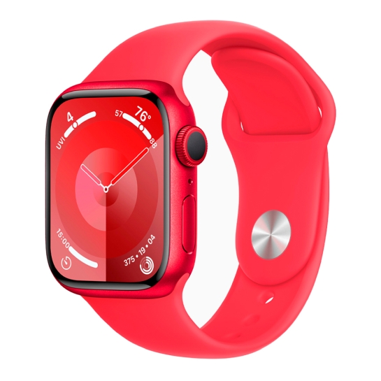 Apple Watch 9 45mm (PRODUCT)RED Aluminum Case with (PRODUCT)RED Sport Band - M/L - ціна, характеристики, відгуки, розстрочка, фото 1
