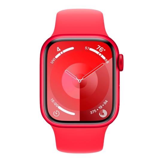 Apple Watch 9 45mm (PRODUCT)RED Aluminum Case with (PRODUCT)RED Sport Band - M/L - ціна, характеристики, відгуки, розстрочка, фото 2