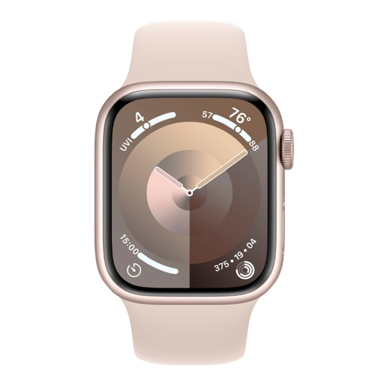 Apple Watch 9 45mm Starlight Aluminum Case with Starlight Sport Band - M/L - ціна, характеристики, відгуки, розстрочка, фото 2