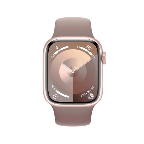 Apple Watch 9 + LTE 41mm Starlight Aluminum Case with Clay Sport Band - ціна, характеристики, відгуки, розстрочка, фото 2
