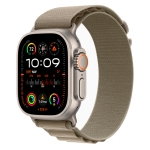 Apple Watch Ultra 2 + LTE 49mm Titanium Case with Olive Alpine Loop - M