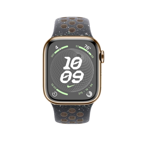 Apple Watch 9 + LTE 41mm Gold Stainless Steel with Midnight Sky Nike Sport Band - ціна, характеристики, відгуки, розстрочка, фото 2