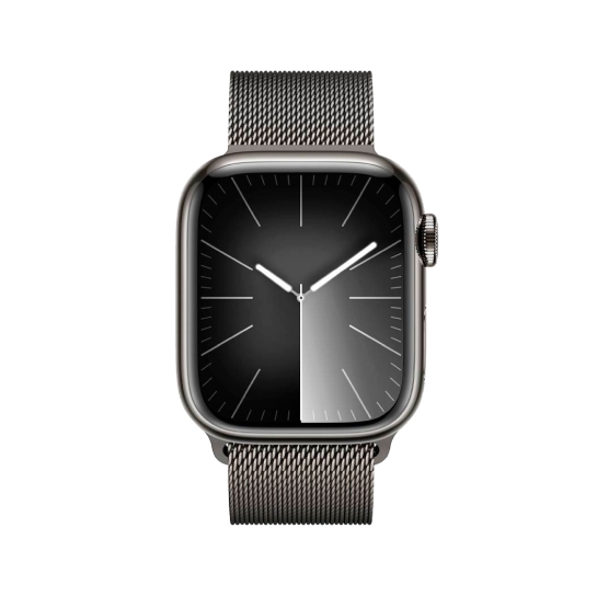 Apple Watch 9 + LTE 41mm Graphite Stainless Steel with Graphite Milanese Loop - ціна, характеристики, відгуки, розстрочка, фото 2
