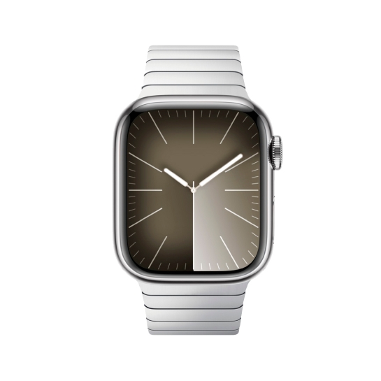 Apple Watch 9 + LTE 41mm Silver Stainless Steel with Silver Link Bracelet - ціна, характеристики, відгуки, розстрочка, фото 2