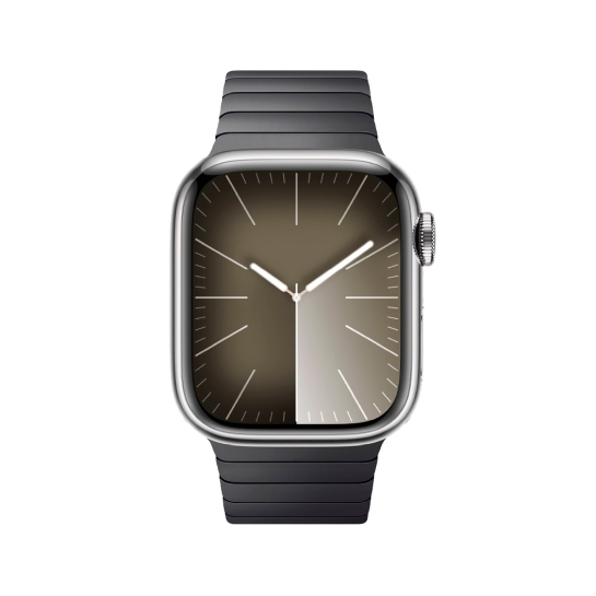 Apple Watch 9 + LTE 41mm Silver Stainless Steel with Space Black Link Bracelet - ціна, характеристики, відгуки, розстрочка, фото 3