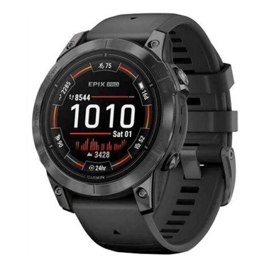 Смарт-часы Garmin Epix Pro Gen 2 Standard Edition 47mm Slate Gray with Black Band (010-02803-00/01) - цена, характеристики, отзывы, рассрочка, фото 1