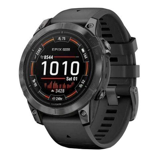 Смарт-часы Garmin Epix Pro Gen 2 Standard Edition 47mm Slate Gray with Black Band (010-02803-00/01)