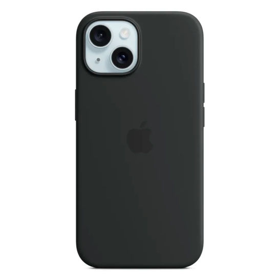 Чохол Apple Silicone Case with MagSafe for iPhone 15 Black - цена, характеристики, отзывы, рассрочка, фото 1
