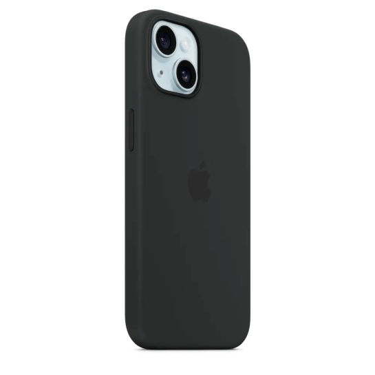 Чехол Apple Silicone Case with MagSafe for iPhone 15 Black - цена, характеристики, отзывы, рассрочка, фото 2