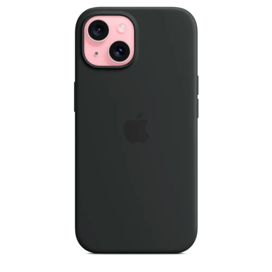 Чехол Apple Silicone Case with MagSafe for iPhone 15 Black - цена, характеристики, отзывы, рассрочка, фото 4