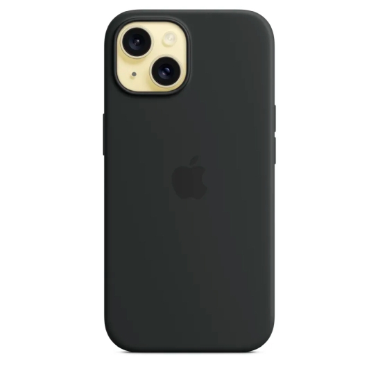 Чохол Apple Silicone Case with MagSafe for iPhone 15 Black - ціна, характеристики, відгуки, розстрочка, фото 5