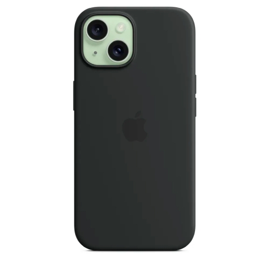 Чохол Apple Silicone Case with MagSafe for iPhone 15 Black - ціна, характеристики, відгуки, розстрочка, фото 6