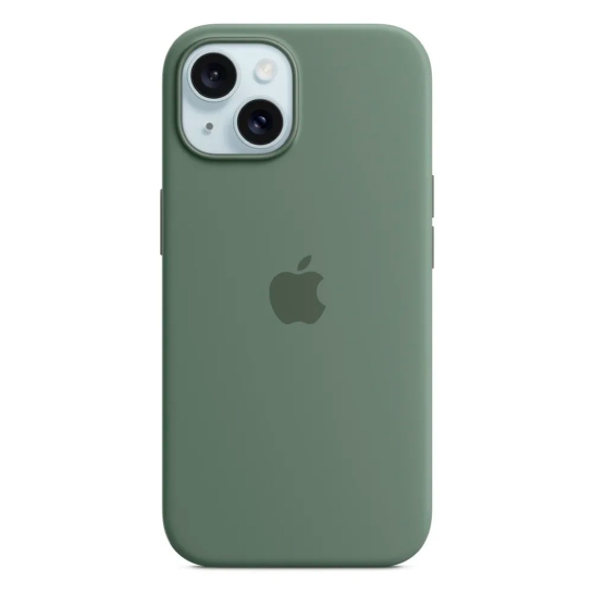 Чехол Apple Silicone Case with MagSafe for iPhone 15 Cypress - цена, характеристики, отзывы, рассрочка, фото 1