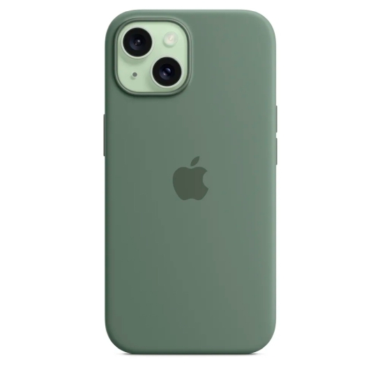 Чехол Apple Silicone Case with MagSafe for iPhone 15 Cypress - цена, характеристики, отзывы, рассрочка, фото 4
