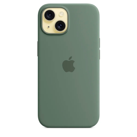 Чехол Apple Silicone Case with MagSafe for iPhone 15 Cypress - цена, характеристики, отзывы, рассрочка, фото 5