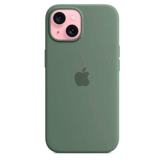 Чехол Apple Silicone Case with MagSafe for iPhone 15 Cypress - цена, характеристики, отзывы, рассрочка, фото 6