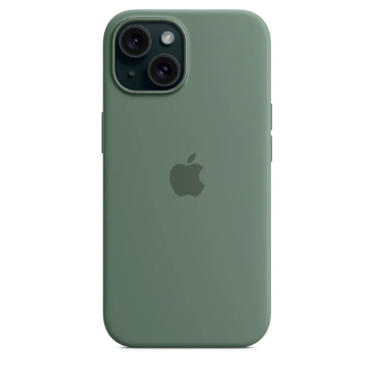 Чехол Apple Silicone Case with MagSafe for iPhone 15 Cypress - цена, характеристики, отзывы, рассрочка, фото 7