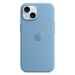 Чехол Apple Silicone Case with MagSafe for iPhone 15 Winter Blue