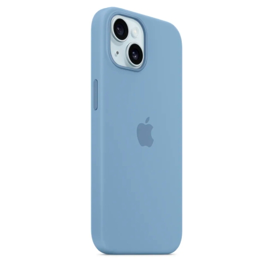 Чохол Apple Silicone Case with MagSafe for iPhone 15 Winter Blue - ціна, характеристики, відгуки, розстрочка, фото 2