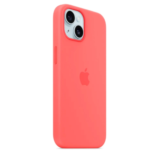 Чохол Apple Silicone Case with MagSafe for iPhone 15 Guava - ціна, характеристики, відгуки, розстрочка, фото 2