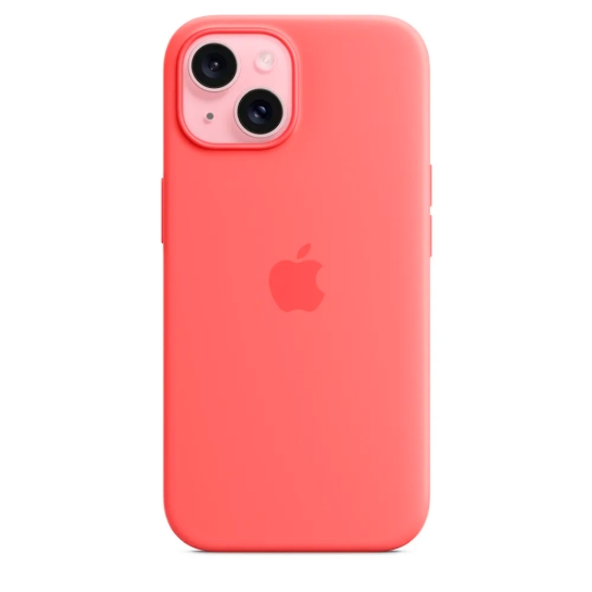 Чехол Apple Silicone Case with MagSafe for iPhone 15 Guava - цена, характеристики, отзывы, рассрочка, фото 4