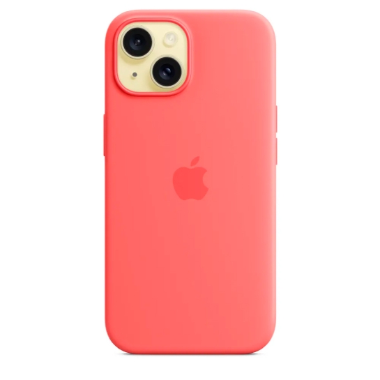 Чохол Apple Silicone Case with MagSafe for iPhone 15 Guava - ціна, характеристики, відгуки, розстрочка, фото 5