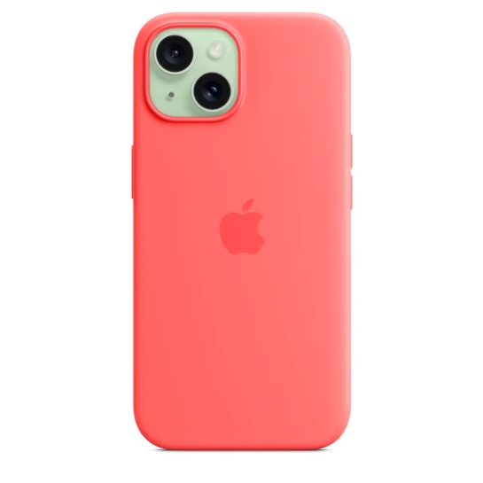 Чохол Apple Silicone Case with MagSafe for iPhone 15 Guava - ціна, характеристики, відгуки, розстрочка, фото 6