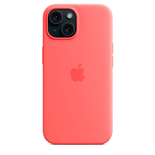 Чохол Apple Silicone Case with MagSafe for iPhone 15 Guava - ціна, характеристики, відгуки, розстрочка, фото 7