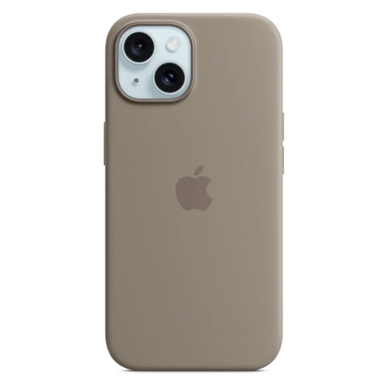 Чехол Apple Silicone Case with MagSafe for iPhone 15 Clay - цена, характеристики, отзывы, рассрочка, фото 1