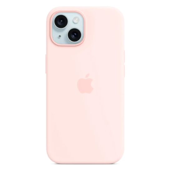 Чохол Apple Silicone Case with MagSafe for iPhone 15 Light Pink - цена, характеристики, отзывы, рассрочка, фото 1