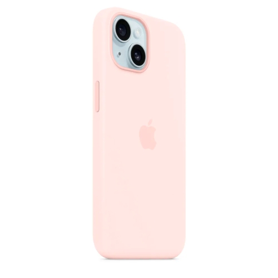 Чохол Apple Silicone Case with MagSafe for iPhone 15 Light Pink - ціна, характеристики, відгуки, розстрочка, фото 2