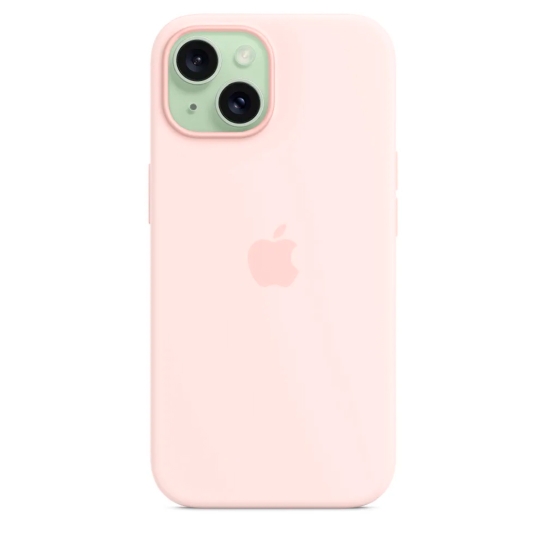 Чохол Apple Silicone Case with MagSafe for iPhone 15 Light Pink - ціна, характеристики, відгуки, розстрочка, фото 6