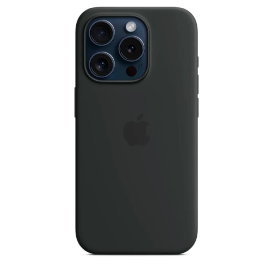 Чехол Apple Silicone Case with MagSafe for iPhone 15 Pro Black - цена, характеристики, отзывы, рассрочка, фото 4
