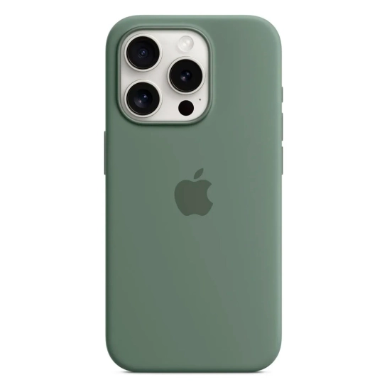 Чохол Apple Silicone Case with MagSafe for iPhone 15 Pro Cypress