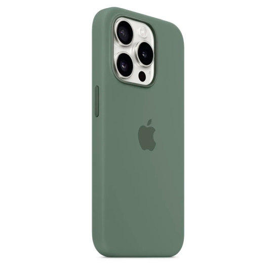 Чохол Apple Silicone Case with MagSafe for iPhone 15 Pro Cypress - ціна, характеристики, відгуки, розстрочка, фото 2