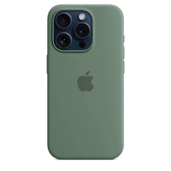 Чохол Apple Silicone Case with MagSafe for iPhone 15 Pro Cypress - ціна, характеристики, відгуки, розстрочка, фото 5