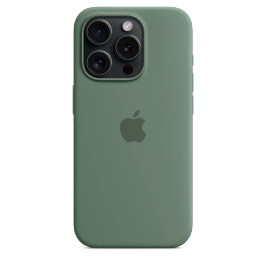 Чехол Apple Silicone Case with MagSafe for iPhone 15 Pro Cypress - цена, характеристики, отзывы, рассрочка, фото 6