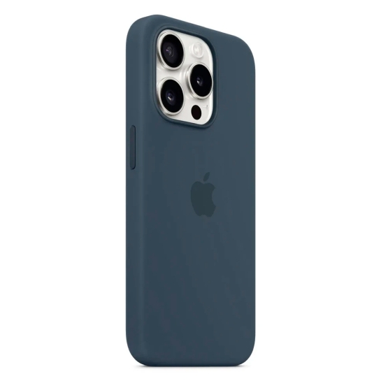 Чохол Apple Silicone Case with MagSafe for iPhone 15 Pro Storm Blue - ціна, характеристики, відгуки, розстрочка, фото 2