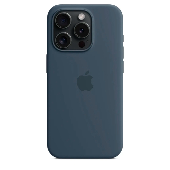 Чохол Apple Silicone Case with MagSafe for iPhone 15 Pro Storm Blue - ціна, характеристики, відгуки, розстрочка, фото 6