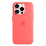 Чехол Apple Silicone Case with MagSafe for iPhone 15 Pro Guava