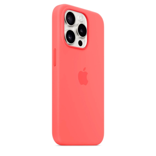 Чехол Apple Silicone Case with MagSafe for iPhone 15 Pro Guava - цена, характеристики, отзывы, рассрочка, фото 2