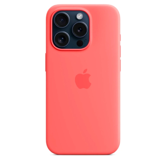 Чехол Apple Silicone Case with MagSafe for iPhone 15 Pro Guava - цена, характеристики, отзывы, рассрочка, фото 5