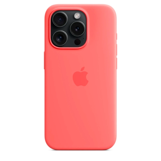 Чохол Apple Silicone Case with MagSafe for iPhone 15 Pro Guava - ціна, характеристики, відгуки, розстрочка, фото 6