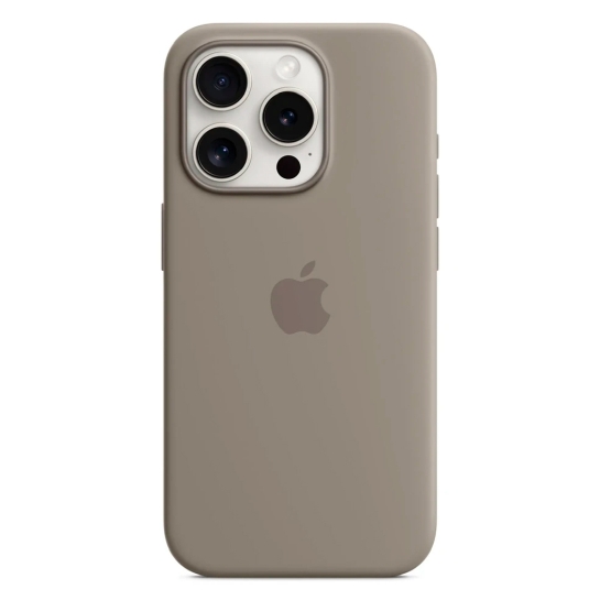 Чехол Apple Silicone Case with MagSafe for iPhone 15 Pro Clay - цена, характеристики, отзывы, рассрочка, фото 1