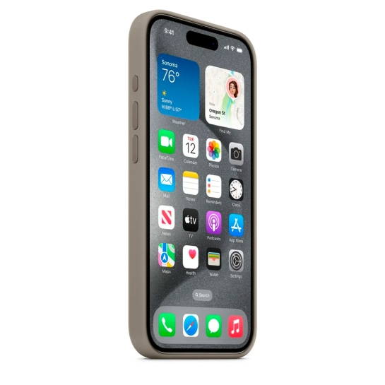 Чехол Apple Silicone Case with MagSafe for iPhone 15 Pro Clay - цена, характеристики, отзывы, рассрочка, фото 3