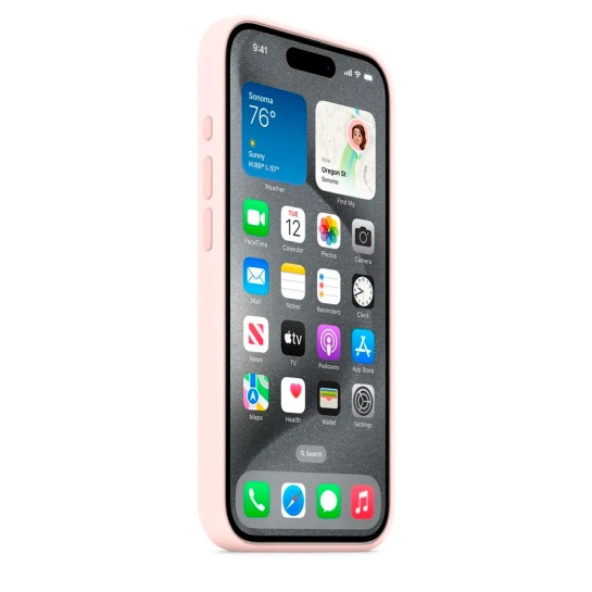 Чехол Apple Silicone Case with MagSafe for iPhone 15 Pro Light Pink - цена, характеристики, отзывы, рассрочка, фото 3