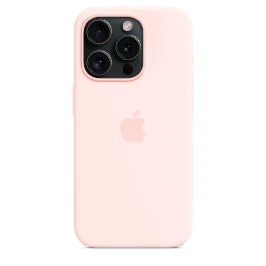 Чехол Apple Silicone Case with MagSafe for iPhone 15 Pro Light Pink - цена, характеристики, отзывы, рассрочка, фото 6