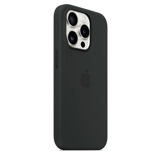 Чохол Apple Silicone Case with MagSafe for iPhone 15 Pro Max Black - ціна, характеристики, відгуки, розстрочка, фото 5